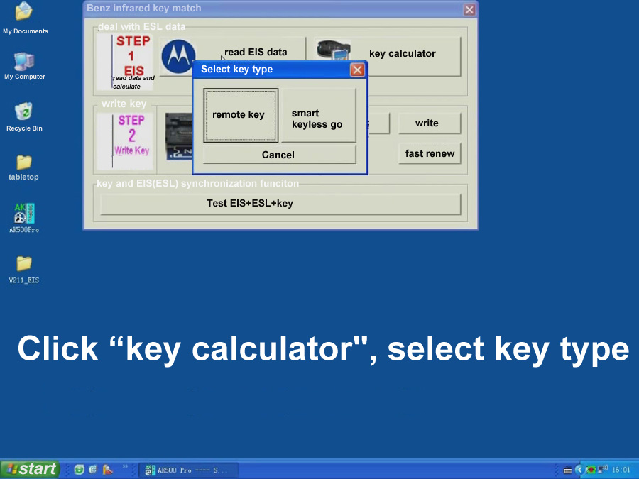 ak500pro Key Calculator