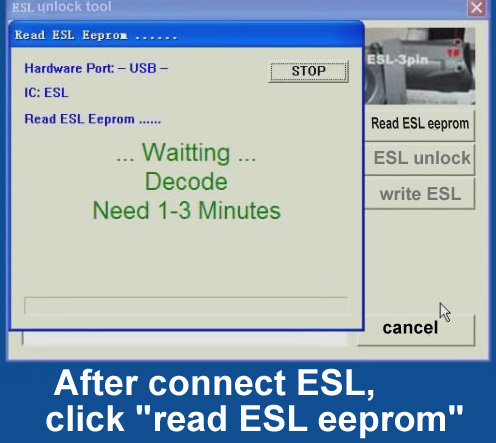 ak500pro Read ESL eeprom