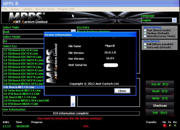 MPPS V16 Software Display 02