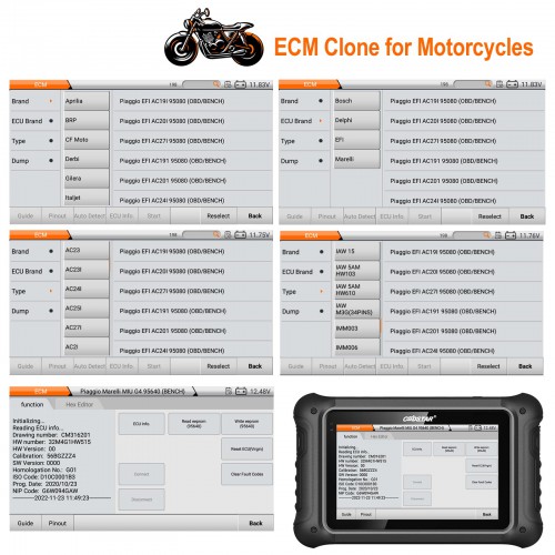 [Full Configuration] New OBDSTAR DC706 Full Configuration ECM clone(Car/Motorcycle) + TCM clone + Body/Other clone by OBD and Bench