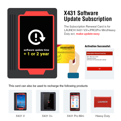 One Year Online Update Service for Launch X431 Heavy Duty / HD III Module / X-431 SmartLink C 2.0(Subscription Only)