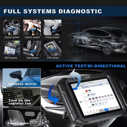 3 Years Update XTOOL D9 HD Truck Diagnostic Tool Car Diagnostic Instrument 12V Car 24V Heavy Duty Truck 42+Special Functions Topology Mapping
