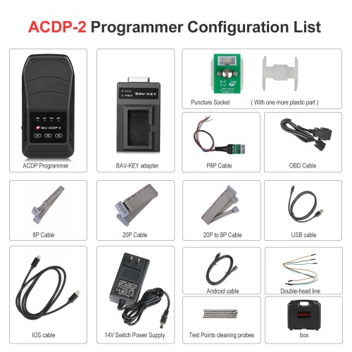 [15% OFF AUTO] Yanhua ACDP 2 IMMO Locksmith Package with Module 1/2/3/7/9/10/12/20/24/29 for BMW Land Rover Porsche Volvo Audi with Free Gifts