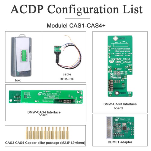 6% OFF AUTO Yanhua ACDP CAS Package Include Basic and Module 1/3 for BMW CAS1/2/3/3+/4/4+ Add Key All-key-lost Mileage Reset