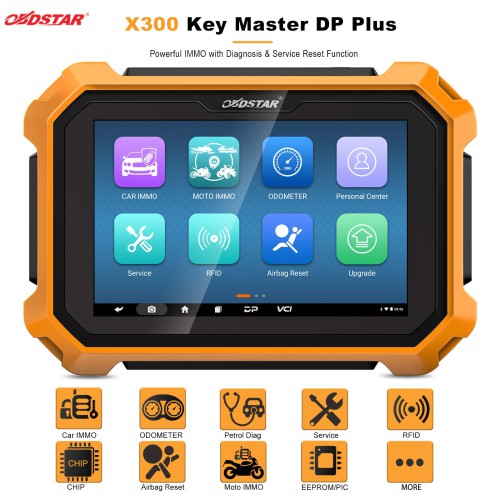 OBDSTAR X300 Key Master DP Plus Diagnosis and Auto key programmer plus Motorcycle IMMO Accessories Kits Configuration 1