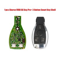 [UK Ship]Xhorse VVDI BE Key Pro with Smart Key Shell 3 Button for Mercedes Benz Complete Key Package