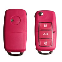 B5 Type Remote Key Shell 3 Buttons With Waterproof(Red) for Volkswagen 5pcs/lot
