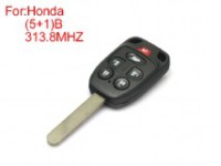 Remote key 5+1buttons 313.8MHZ for Honda