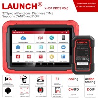 EU/UK Version Launch X-431 PROS V5.0 Diagnostic Tool 37 Special Functions Diagnose TPMS Supports CANFD and DOIP