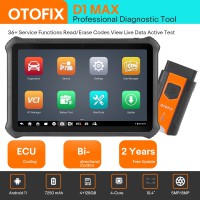 OTOFIX D1 MAX Professional Bi-directional Diagnostic Tool Supports CAN FD DoIP 40+ Service Functions ECU Coding Upgrade of Maxisys MS906 Pro