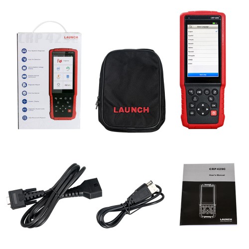 [UK Ship] LAUNCH X431 CRP429C OBD2 Code Reader Test Engine/ABS/Airbag/AT with Oil Lamp Reset,ABS Bleeding,EPB,DPF Regeneration update for all life