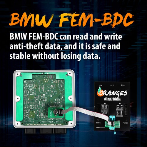 [UK Ship]OEM BMW FEM-BDC 95128/95256 Chip Anti-theft Data Reading Adapter 8Pin Adapter