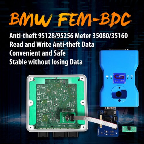 [UK Ship]OEM BMW FEM-BDC 95128/95256 Chip Anti-theft Data Reading Adapter 8Pin Adapter