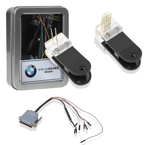 BMW CAS4 Data Reading Socket Adapter+ Clip + Wire Suitable for VVDI PROG Programmer No need Disassembling