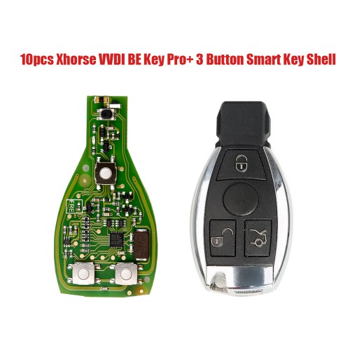 [UK/EU Ship]  5PCS Original Xhorse VVDI BE Key Pro with 3 Button Smart Key Shell for Mercedes Benz