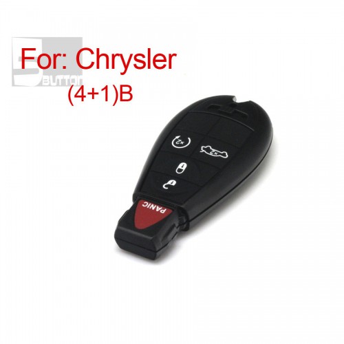 Smart Key Shell 4+1 Button Durable In Use For Chrysler