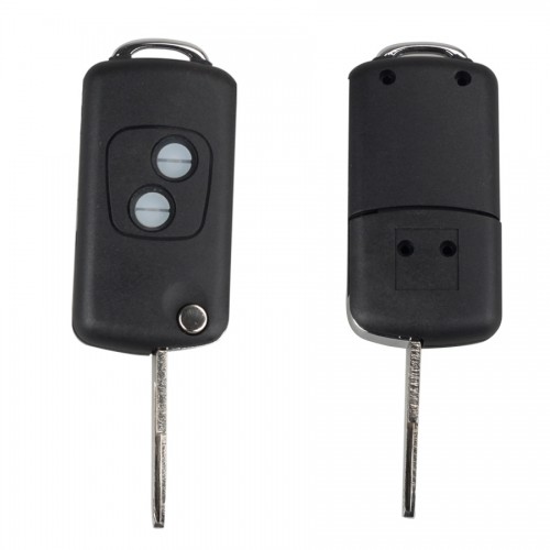 Remote key shell 2 button for peugeot 206 5pcs/Lot