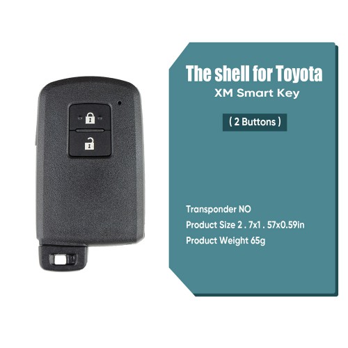 VVDI XM Series Toyota Smart Key Shell 1746 with 2 Button 5pcs/lot
