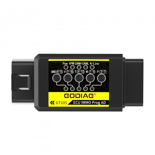 [EU/UK SHIP] GODIAG GT105 ECU IMMO Prog AD OBD II Break Out Box ECU Connector Work with VVDI Key Tool Plus PAD and Key Cutting Machine