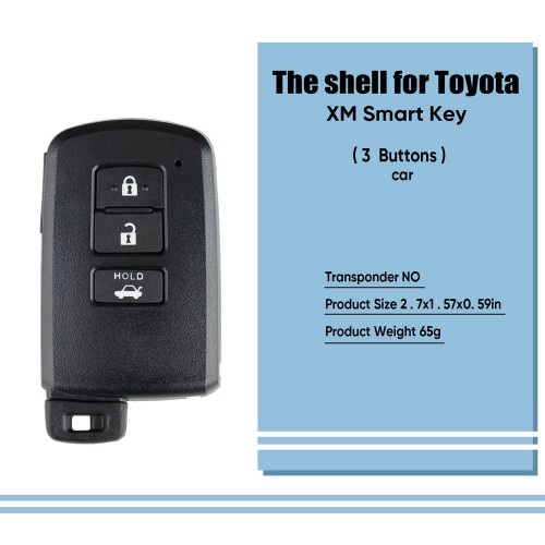 VVDI Toyota XM smart sub-chassis 1744 3 keys with word 5PCS/LOT