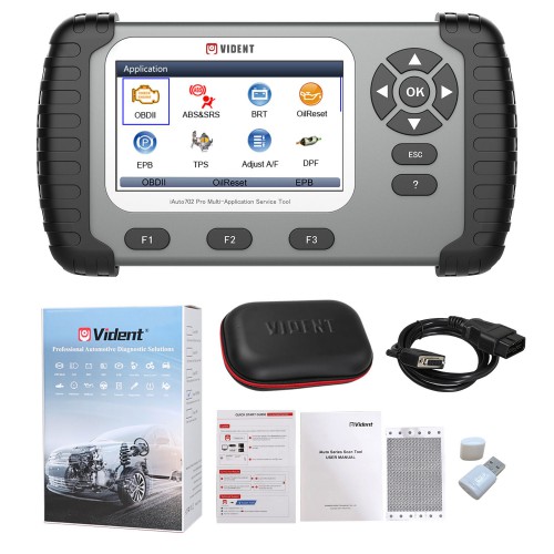 [UK/EU Ship] VIDENT iAuto702 Pro ABS/SRS OBD2 Scan Tool with 39 Special Functions Free Update Online