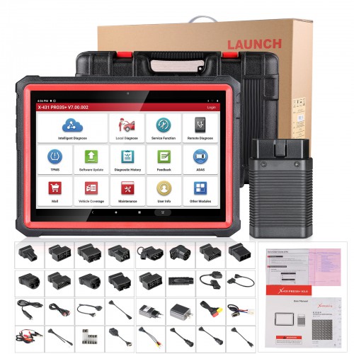 LAUNCH X431 PRO3S+ Pro3 S+ 10.1" Bi-Directional Scan Tool Upgraded of X431 V Supports Topology Mapping, 35+ Reset Service ECU Coding AutoAuth