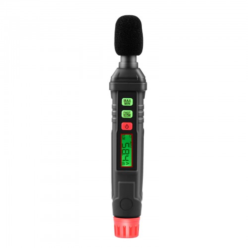 Decibel Meter, Sound Level Meter, Portable SPL Meter, 30dB to 130dB, LCD Display,  Used in Homes, Schools, Factories and Streets.