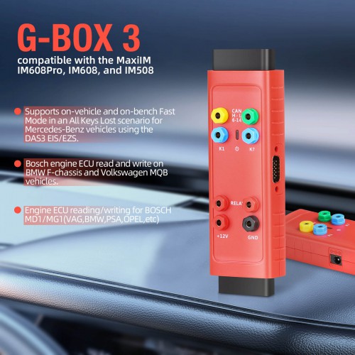 Autel G-BOX3 Programming Adapter for Mercedes Benz BMW Works with Autel MaxiIM IM608 PRO II/ IM608 PRO/ IM608 II/ IM508S