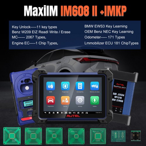 2023 Autel MaxiIM IM608 II (IM608 PRO II) Automotive All-In-One Key Programming Tool Support All Key Lost Get 2pcs of OTOFIX Watches For Free