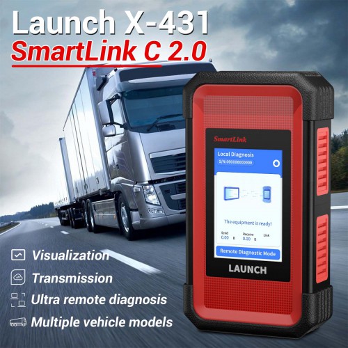 Launch X431 SmartLink C V2.0 Heavy Duty Truck Module New HD3 DiagnosticTruck/Machinery/Commercial Vehicles work for Launch X431 Pros3 & X431 PRO5