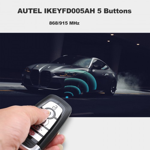 AUTEL IKEYFD005AH Universal Smart Key 5 Buttons 868/915 MHz