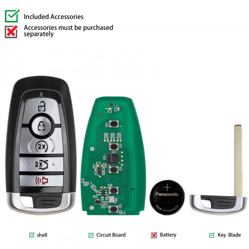 AUTEL IKEYFD005AH Universal Smart Key 5 Buttons 868/915 MHz