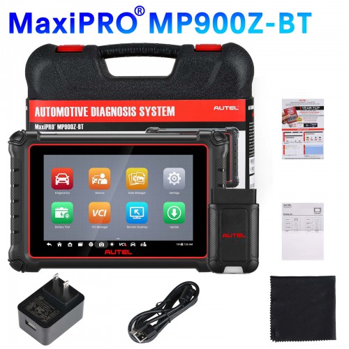 Autel MaxiPro MP900Z-BT (MP900BT) Diagnostic Scanner ECU Coding Scan Tool, Bi-Directional Scanner with 40+ Services, Full System OBD2 Scanner