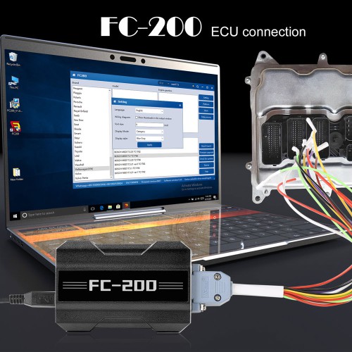 V1.1.9.0 CG FC200 ECU Programmer Full Version with New Adapters Set 6HP & 8HP / MSV90 / N55 / N20 / B48/ B58