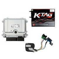 Ktag V7.020 EU Version Red PCB Plus Mercedes ME9.7 and Mercedes Benz ECU ME9.7/272-273/ Renew Cable