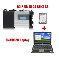 V2021.6 DOIP SD C5 WiFi Diagnostic Tool plus Dell D630 Laptop Plus Free Activation Service Ready to Use