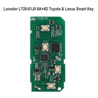 2023 Lonsdor LT20 LT20-04NJ 8A+4D Toyota & Lexus Smart Key PCB for K518/ KH100+ Series