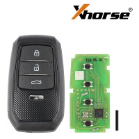 XHORSE XSTO01EN FENG.T Universal Smart Key Type B (Chromed Button) 5pcs a Lot