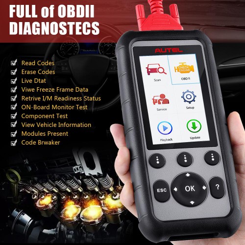 Autel MaxiDiag MD806 Pro Full System OBD2 Diagnostic Tool Update Online for Lifetime