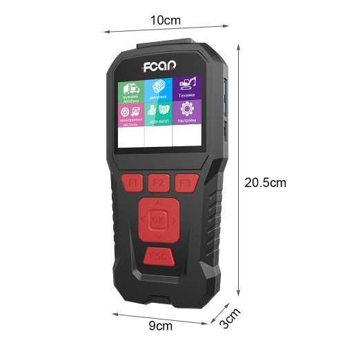 FCAR F-50R Auto Scanner Fault Code Reader for Diesel Heavy Duty Truck Full Set Diagnostic Tool