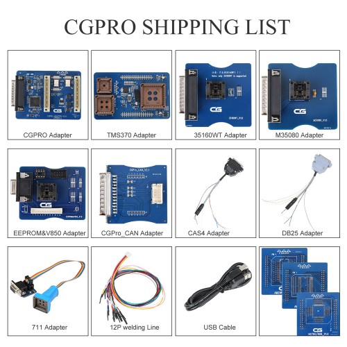 [UK/EU Ship]CG Pro 9S12 Programmer Full Version Including All Adapters with DB25 Adapter and TMS370 Adapter