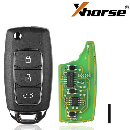 Xhorse XKHY05EN Hyundai Wired Universal Folding Remote 3 Buttons 5pcs