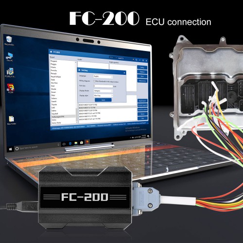 2023 Newest V1.1.6.0 CG FC200 ECU Programmer Full Version Support 4200 ECUs and 3 Operating Modes Upgrade of AT200