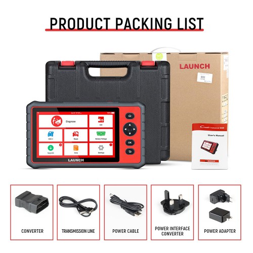 [UK Ship] LAUNCH X431 CRP909E OBD2 Car Full System Diagnostic Tool with 15 Reset Service Functions