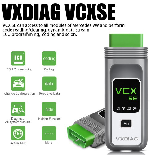 [UK/EU Ship] WiFi VXDIAG VCX SE 6154 OBD2 Diagnostic Tool for VW Audi Skoda with Supports DoIP UDS Protocol with Free DONET