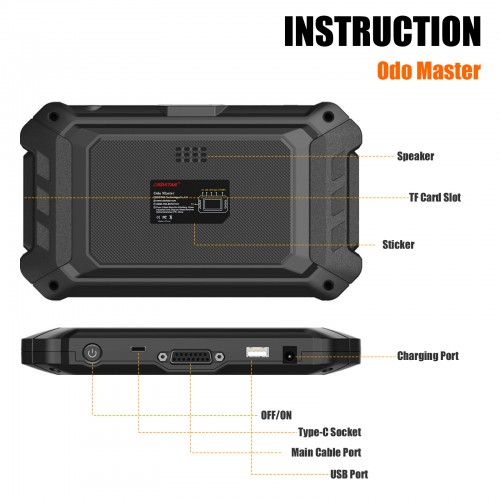 [UK Ship] OBDSTAR ODOMASTER Full Version Odometer Correction Tool More Vehicles than X300M+ One Year Free Update Get Free FCA 12+8 Adapter