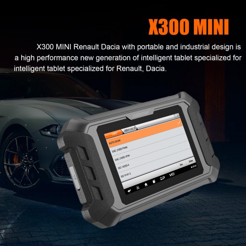 OBDSTAR  X300 MINI Renault Dacia Key Programmer and Odometer Adjustment Tool with Diagnostic Functions