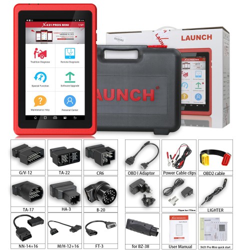 [UK/EU Ship] Original Launch X431 Pros Mini Full System Auto Diagnostic Tool with 31+ Special Functions and Active Test