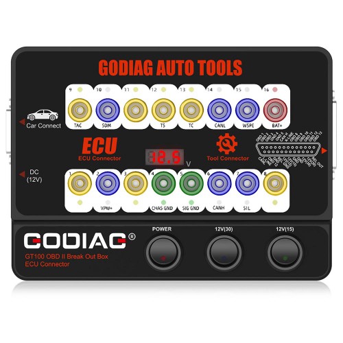 [UK/EU Ship] GODIAG GT100 OBDII 16PIN Protocol Detector & Break Out ECU Connector with Good Quality