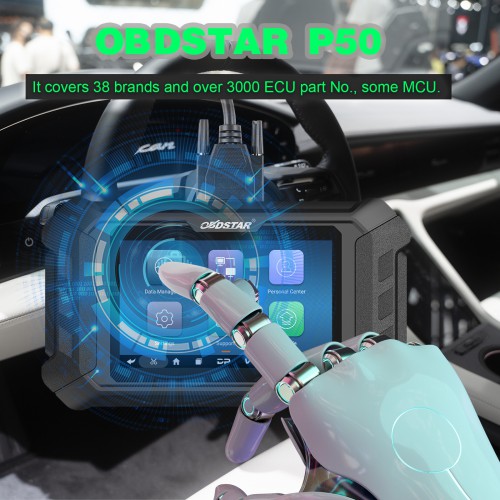 2022 Newest OBDSTAR P50 Airbag Reset + PINCODE Intelligent Airbag Reset Equipment Covers 38 Brands and Over 3000 ECU Part No.